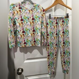 Kids Tiana Bamboo Pajamas Set size 6-7 New